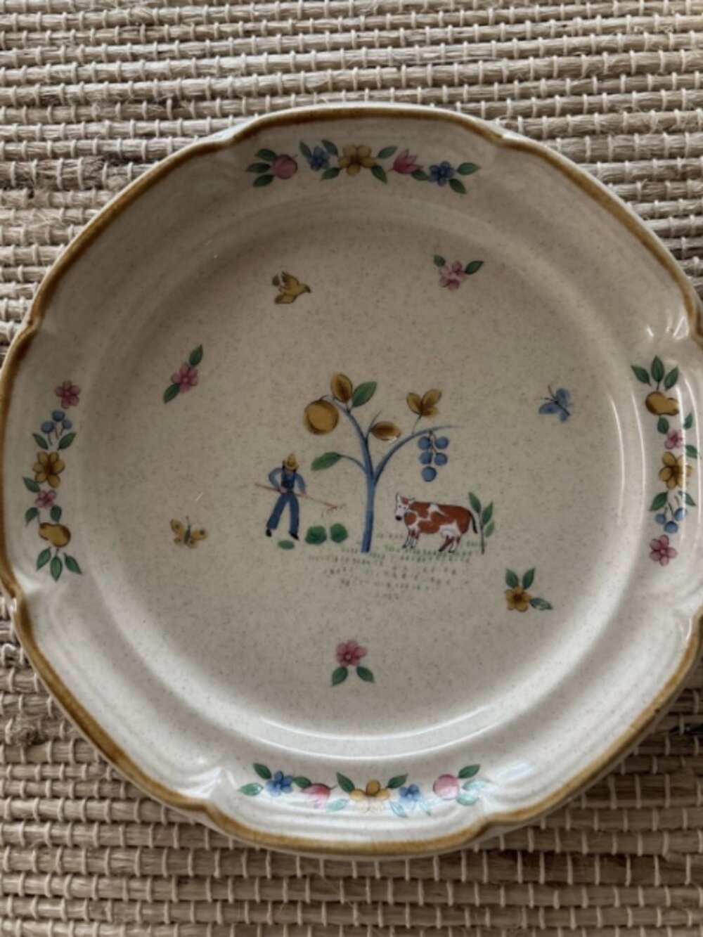 International Heartland Stoneware Salad Plate 7.5” Japan Farmhouse Cottage Core
